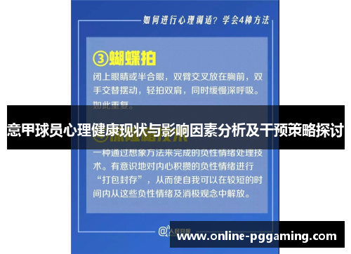 意甲球员心理健康现状与影响因素分析及干预策略探讨 意甲球员心理健康现状与影响因素分析及干预策略探讨