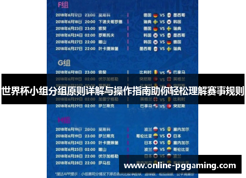 世界杯小组分组原则详解与操作指南助你轻松理解赛事规则